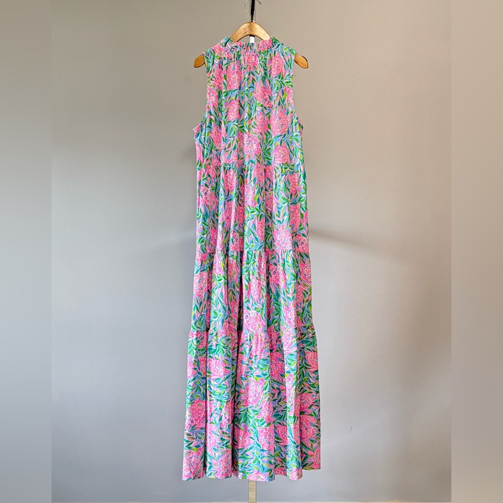 Lilly Pulitzer XL Malone Maxi Dress Turtley In Love May 2024 - Picture 9 of 15